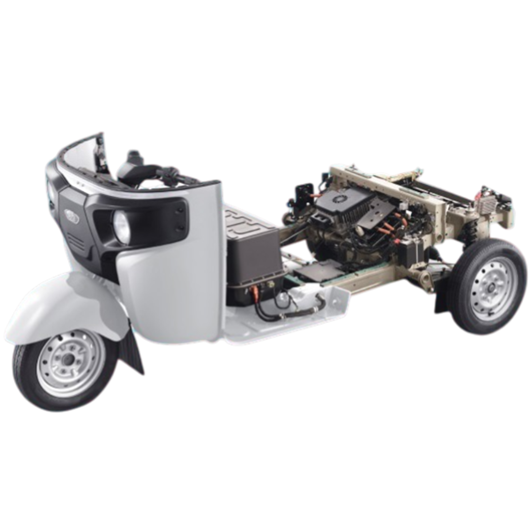 Working Electric Passenger Auto-Rickshaw – Cut-Sectioned Training System  -IES-EV-357
